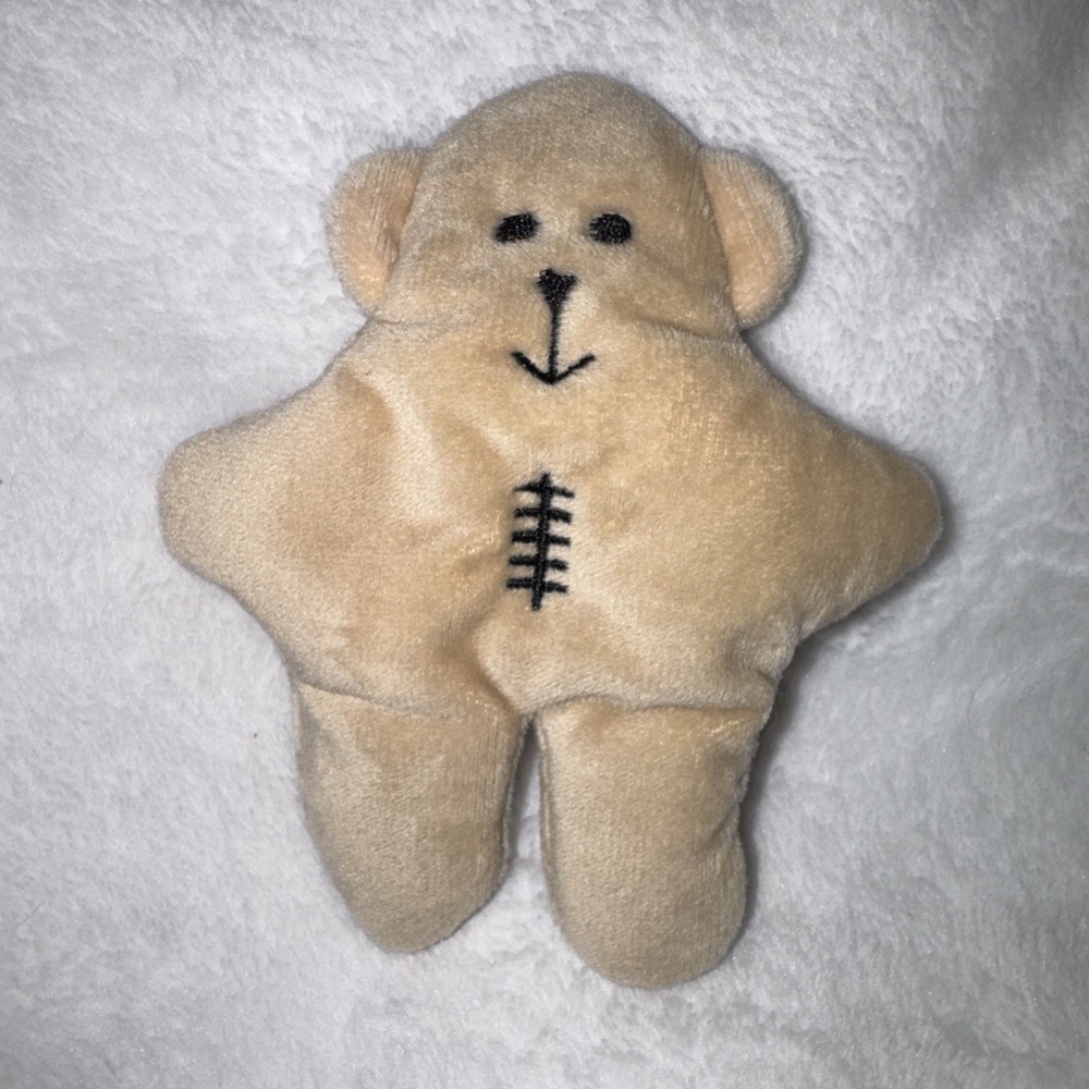 Pancake Plush Bear Gingerbread bear Plush 5.5" Embroidered Features NWOT Teddy - Picture 1 of 6
